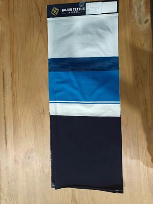 Ein guter Preis. Atmungsaktive und natürliche Baumwollgefühl weich gestreiftes Strickgewebe für lässige Kleidung Online