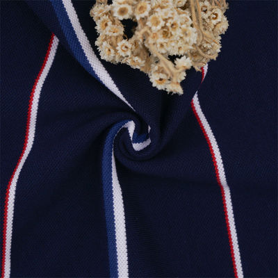 Ein guter Preis. Langlebige und hochwertige nicht leicht zu verformende gestreifte Strickstoffe für Polohemden Online