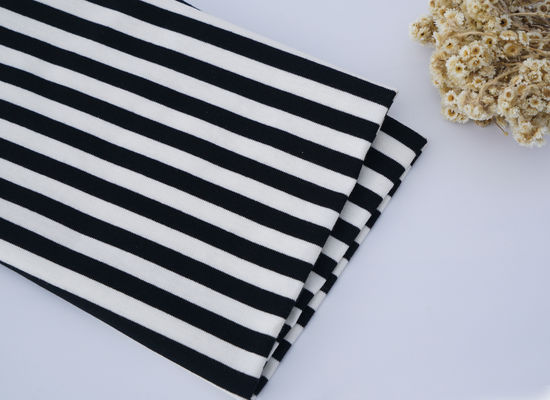 Ein guter Preis. Anti-Falten und bequemer, hautfreundlicher, gestreifter Strickstoff für Freizeitkleidung Online