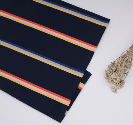 Gesunder und knuspriger, verschleißfester, atmungsaktiver, gestreifter Strickstoff für T-Shirts