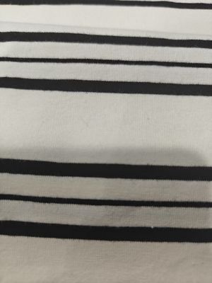 Ein guter Preis. Gestripptes Strickgewebe 95% Baumwolle 5% Spandex für den Freizeitgebrauch Online