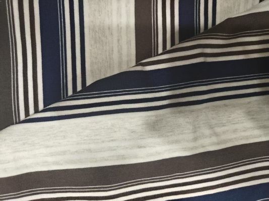 Ein guter Preis. Atmungsaktive, schwere, gestreifte Strickstoffe 95% Baumwolle 5% Spandex Online