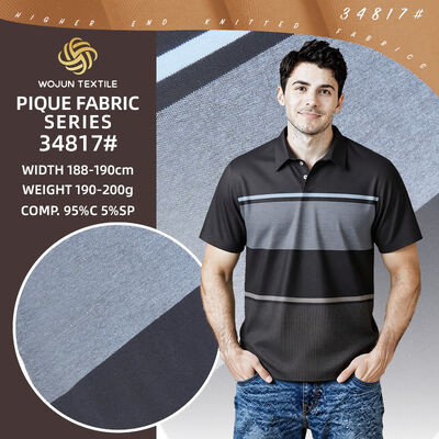Ein guter Preis. Steifer, bequemer und gesunder, farbechter Streifenstrick für Poloshirts Online