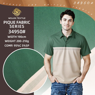 Ein guter Preis. 190cm breiter gestreifter Baumwoll-Piqué-Stoff: Stretch-Textur für Marken Online