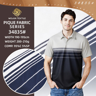 Ein guter Preis. 195cm gestreifter Baumwoll-Pique-Gewebe: Ultrabreite Strecke für moderne Polo-Stiefel Online