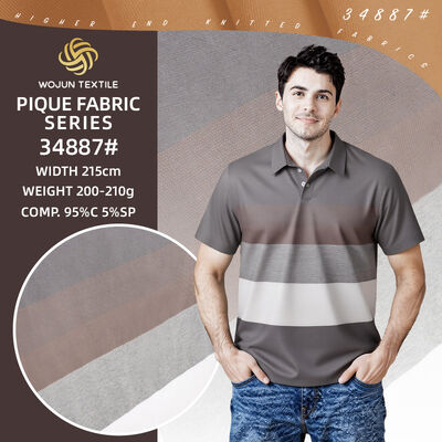 Ein guter Preis. Strippige Baumwoll-Pike-Stoffe für maßgeschneiderte Designerkollektionen Online