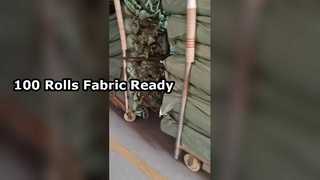 Stoff, versandfertig, 100 Rollen