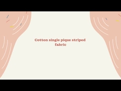 Piqué-Baumwolle, 100 % garngefärbter, gestreifter Strickstoff für Poloshirts